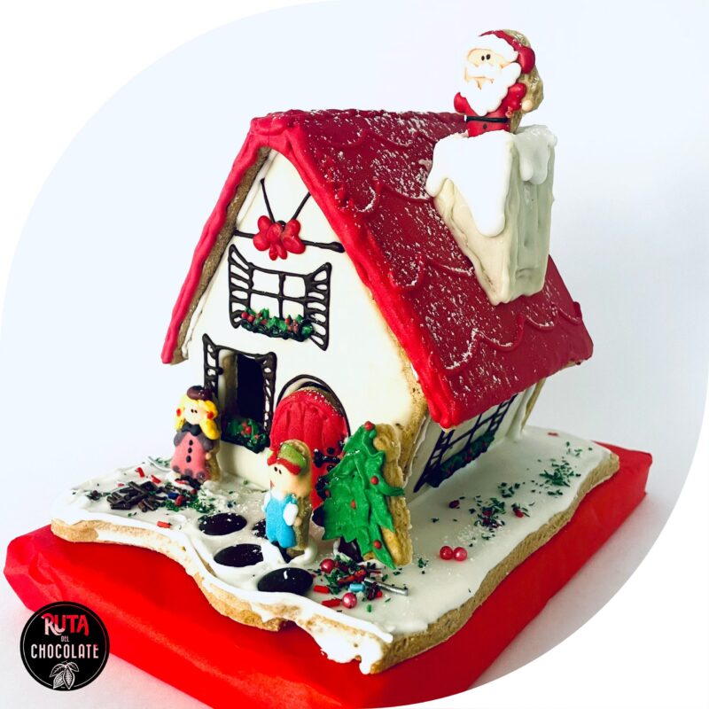 Casa chimenea Navidad